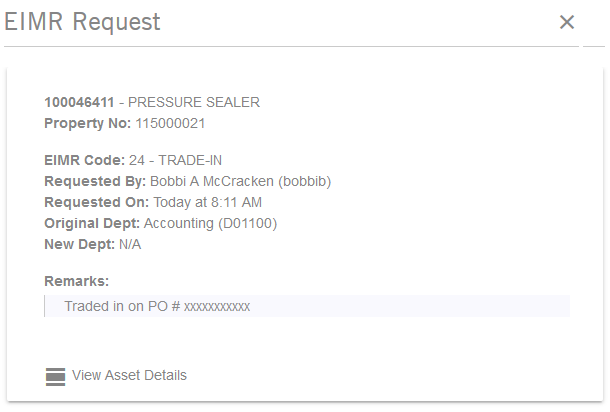 EIMR Snapshot EIMR Snapshot