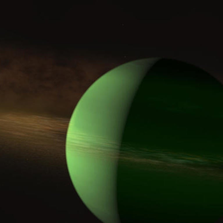 An artist's rendering of the AU Mic star system. (NASA’s Goddard Space Flight Center)