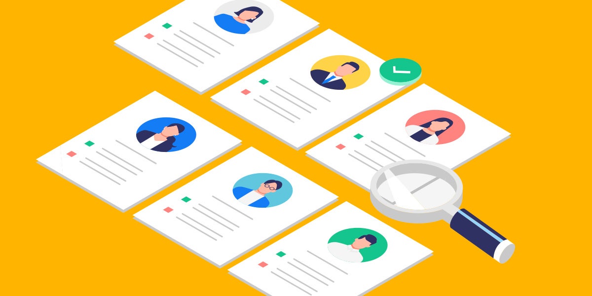 Illustrations of job postings