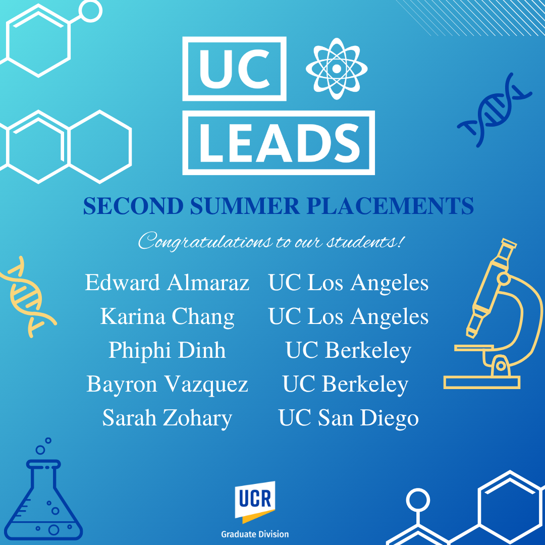 UC LEADS Summer 2025 Placements