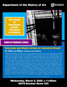 Work in Progress Series -- Aleca Le Blanc