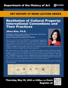 Restitution of Cultural Property: International Conventions and Their Practices