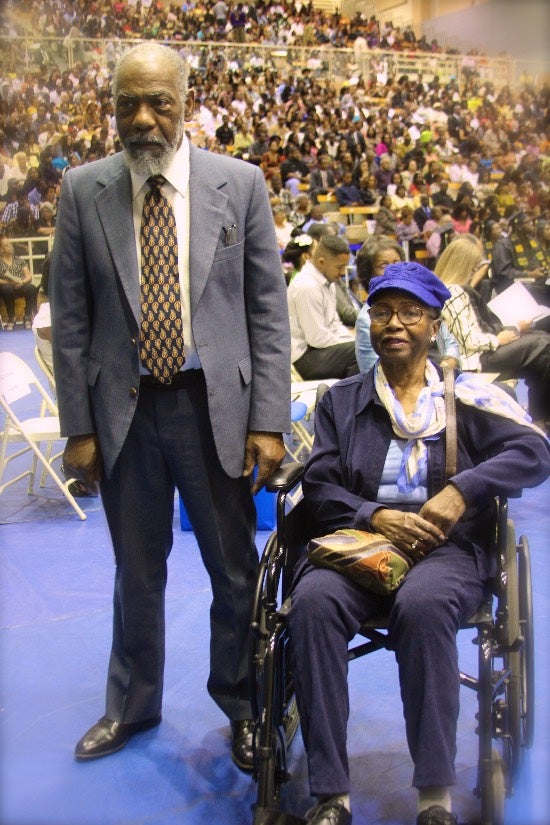 First Black graduates of UCR. Left: Roy Overstreet '58, physics major (retired oceanographer) Right: Zelma Ballard '59, social studies major (retired teacher)