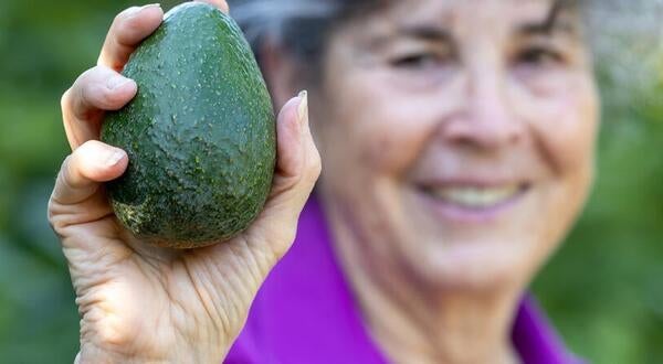 Mary Lu Arpaia with Avocado