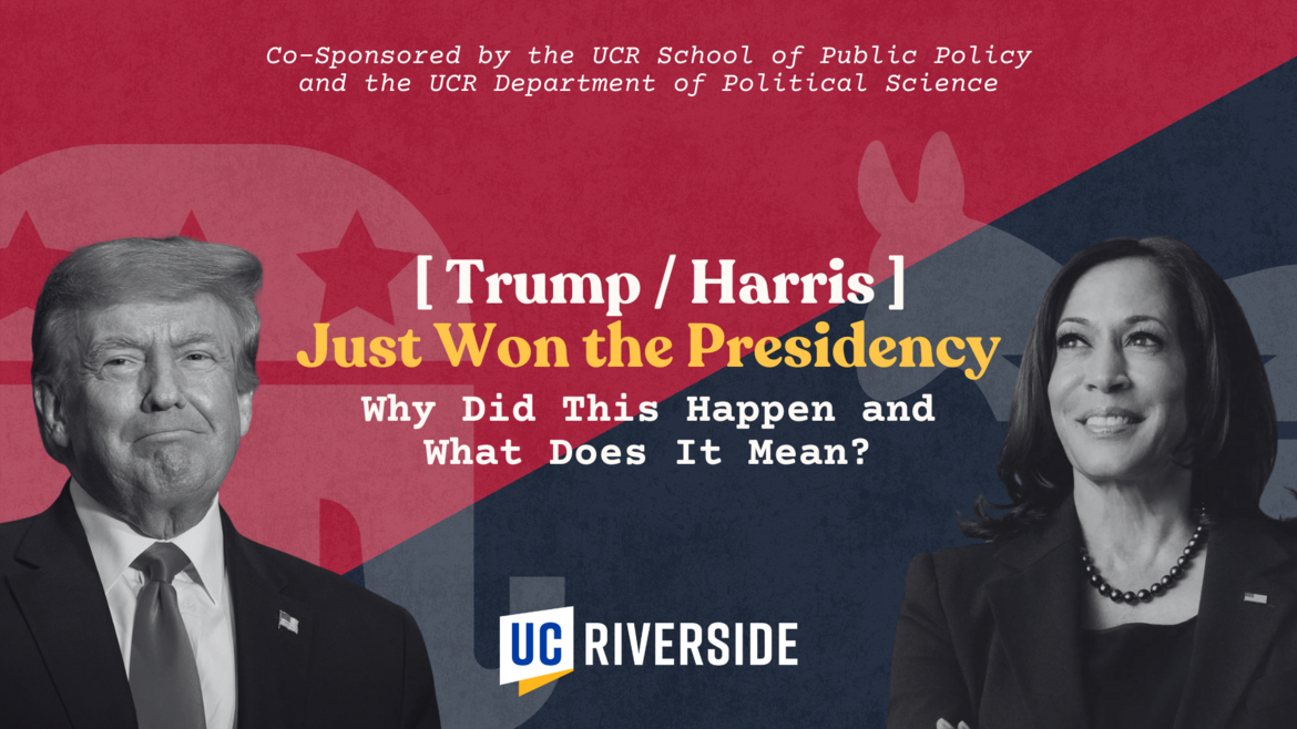 A flier for the Trump / Harris event