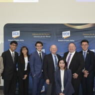 Ronald Neumann with Dean Mark Long and Dean's Ambassadors