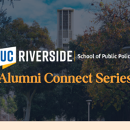 Flyer for Alumni Connect Series event