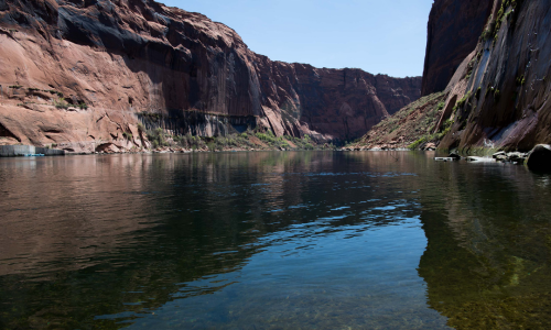 A river basin surrounded by hills