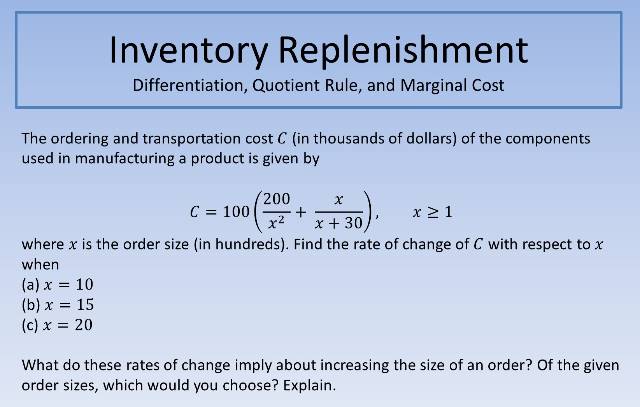 Inventory Replenishment 640