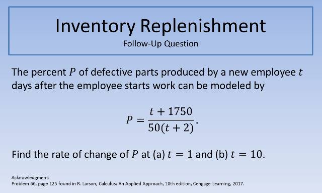 Inventory Replenishment FUQ 640