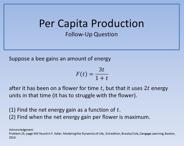 Per Capita Production FUQ