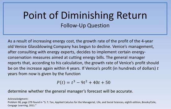 Point of Diminishing Return FUQ