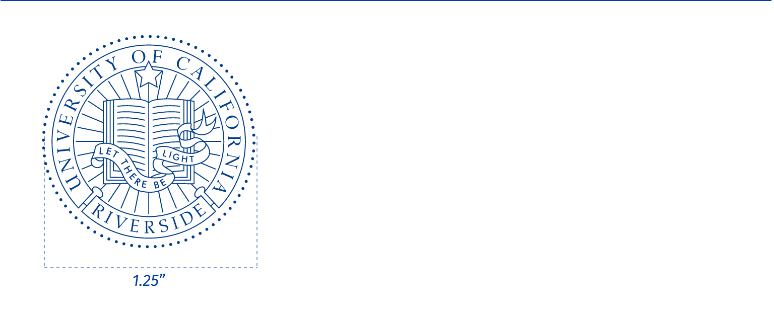UCR Seal Minimum Size