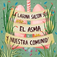 Comic book cover with lungs surrounded by plants