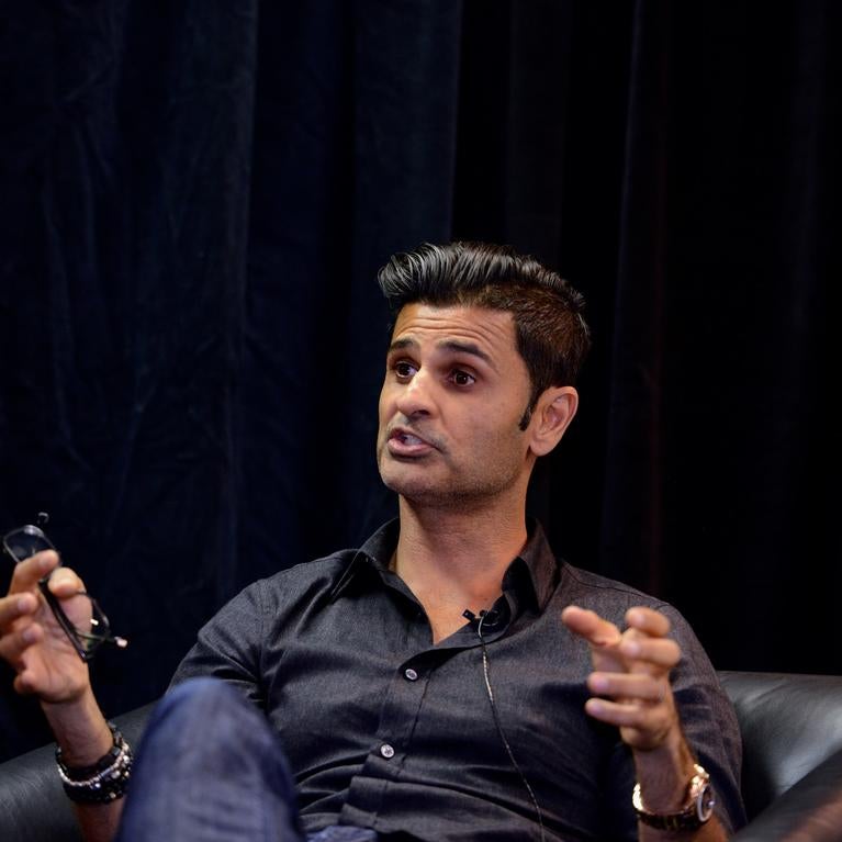 Paran Johar speaking at UCR School of Business