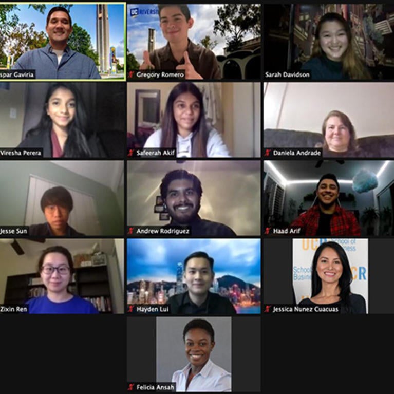 AGSM student ambassadors on Zoom