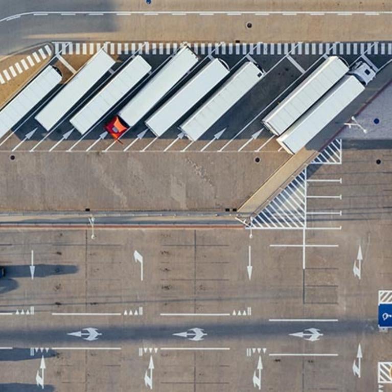 Trucks, aerial / unsplash.com
