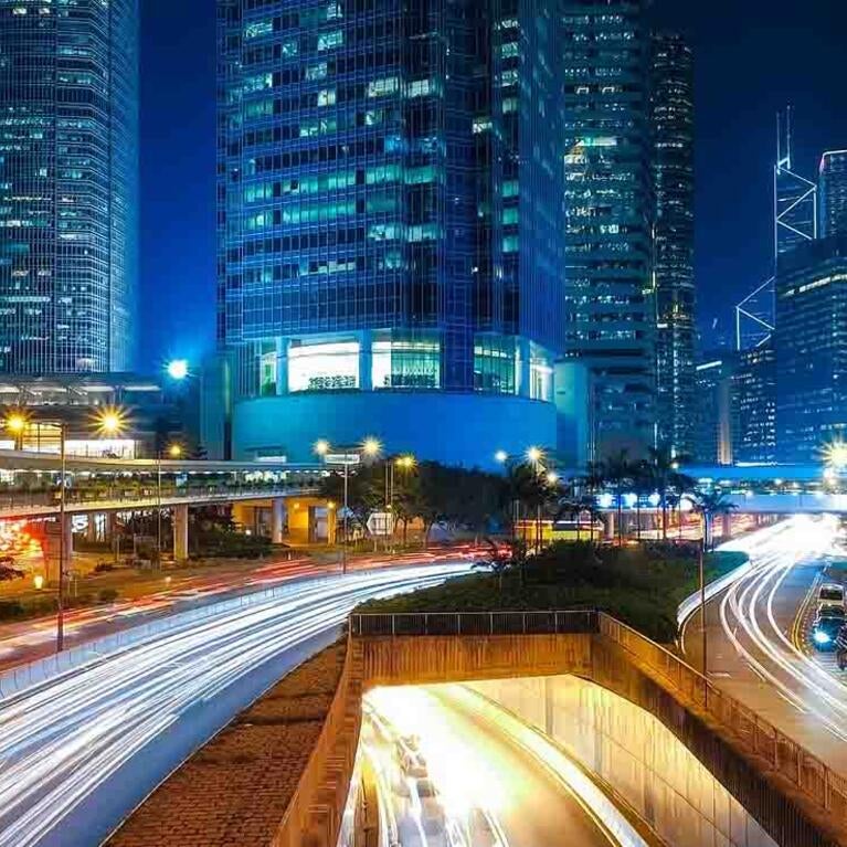 Hong Kong at night