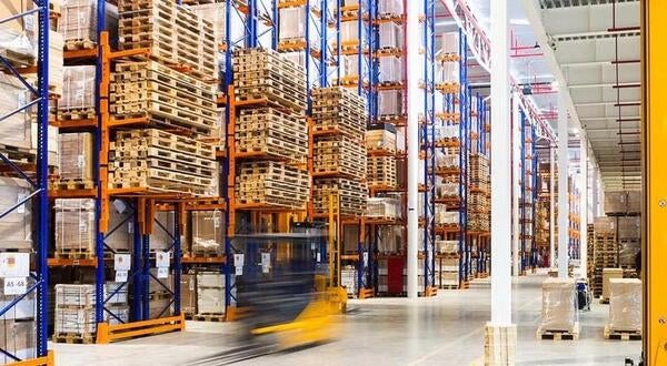 Inside of a warehouse