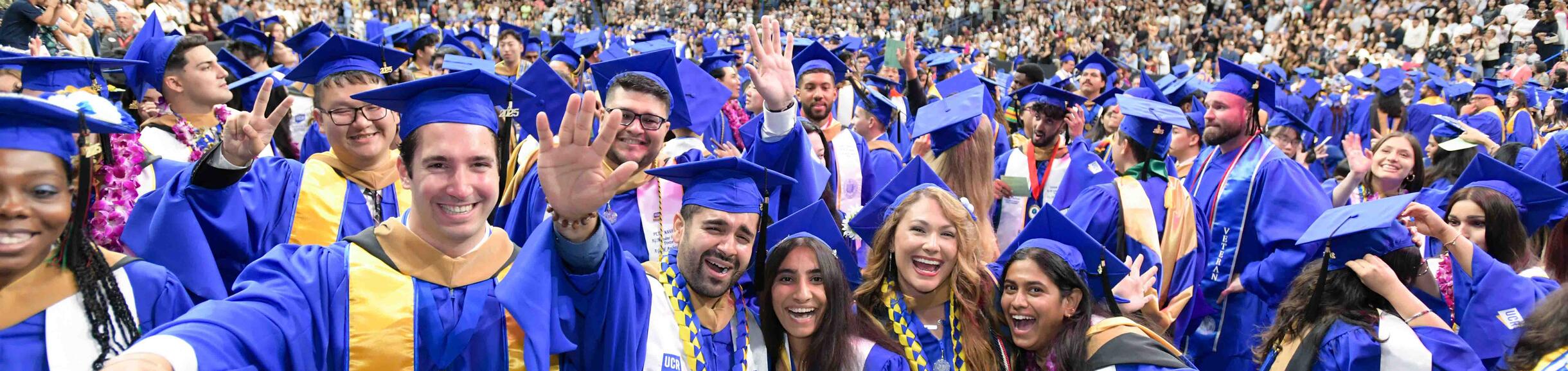 2025 UCR graduates celebrating at commencement