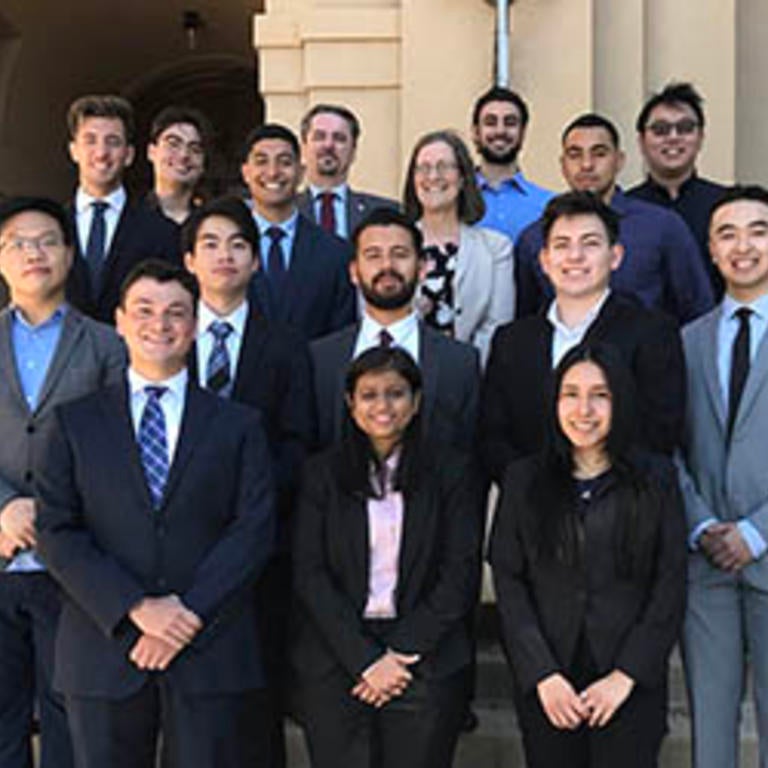 Prof. Jean Helwege and HSIF students