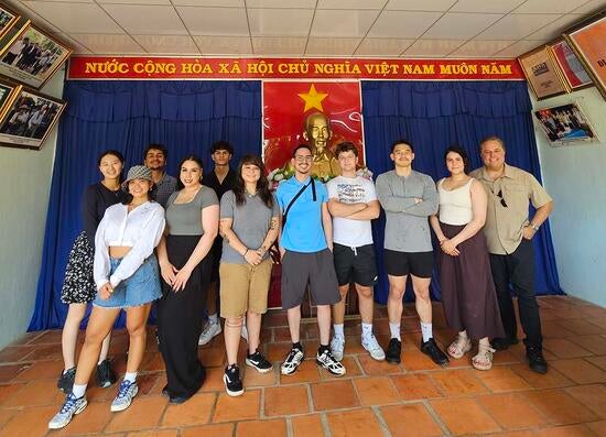 Cu Chi Tunnels UCR School of Business Trip