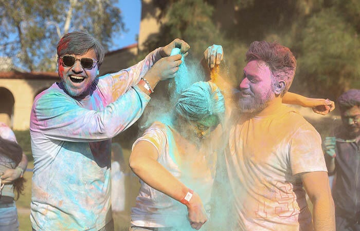 UCR AGSM Students at annual color festival celebration