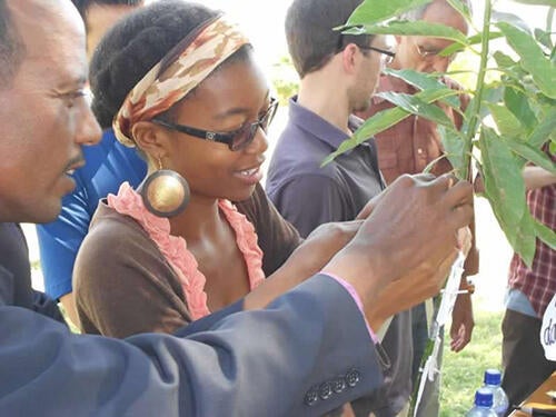 Breanna Wright ’11 in the Peace Corps