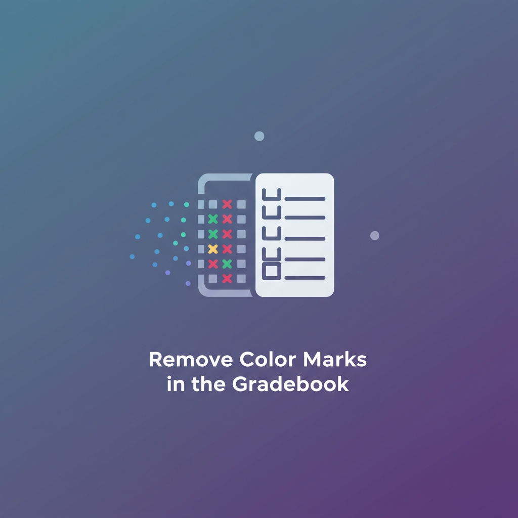 remove color marks in the gradebook image