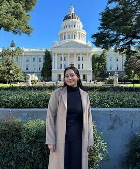 A photo of our student staff, Lorena