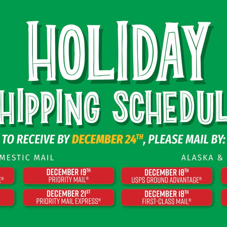 2024 Holiday Shipping Deadlines