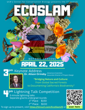 EcoSlam 2025 poster and agenda 