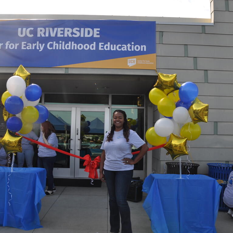 CECE Director Davina Bailey outside CECE North