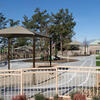 The sandbox and slide on the playground at CECE South.