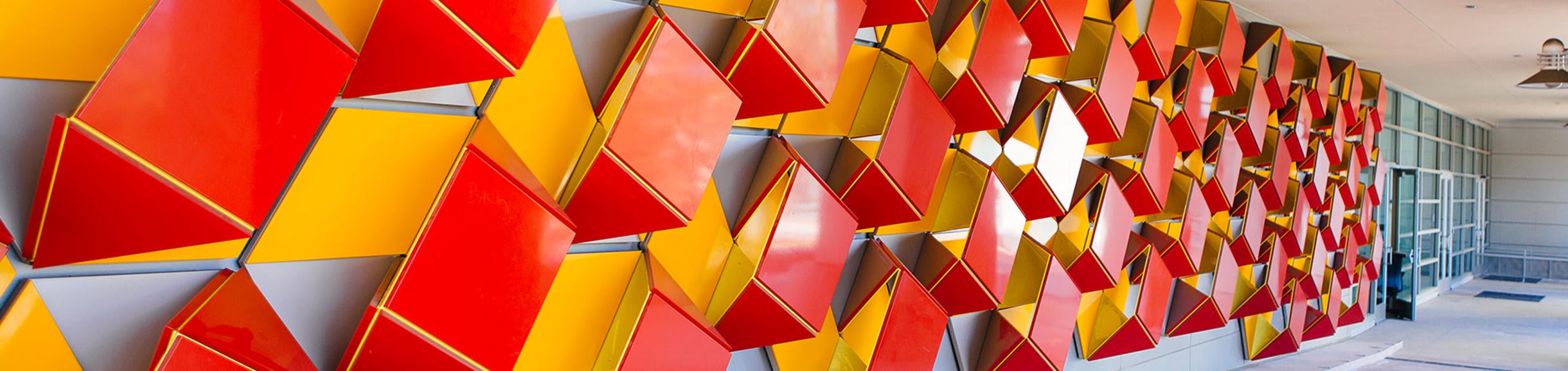 Red Geometric Shapes