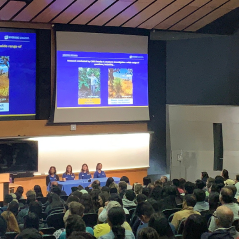 Highlander Day CNAS Presentation University Lecture Hall