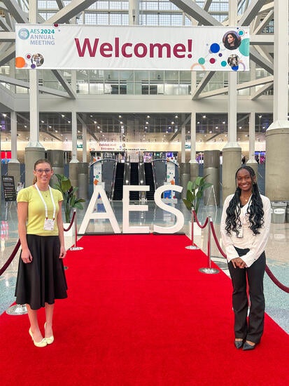 RUSD students at AES 2024 Annual Meeting