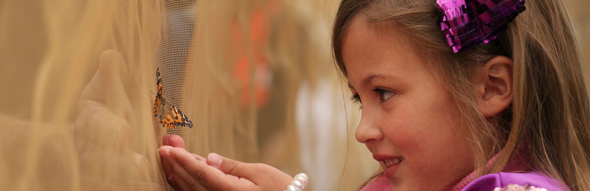 Girl catching a butterfly at Riverside Science Fair (c) UCR / Stan Lim 2019