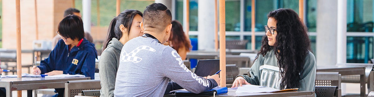 students sitting at a table