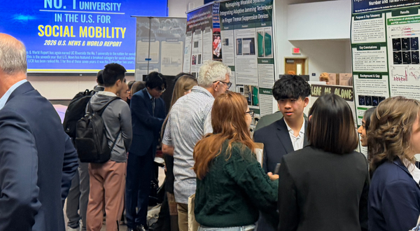 Students and judges at Riverside Unified School District Science and Engineering Fair