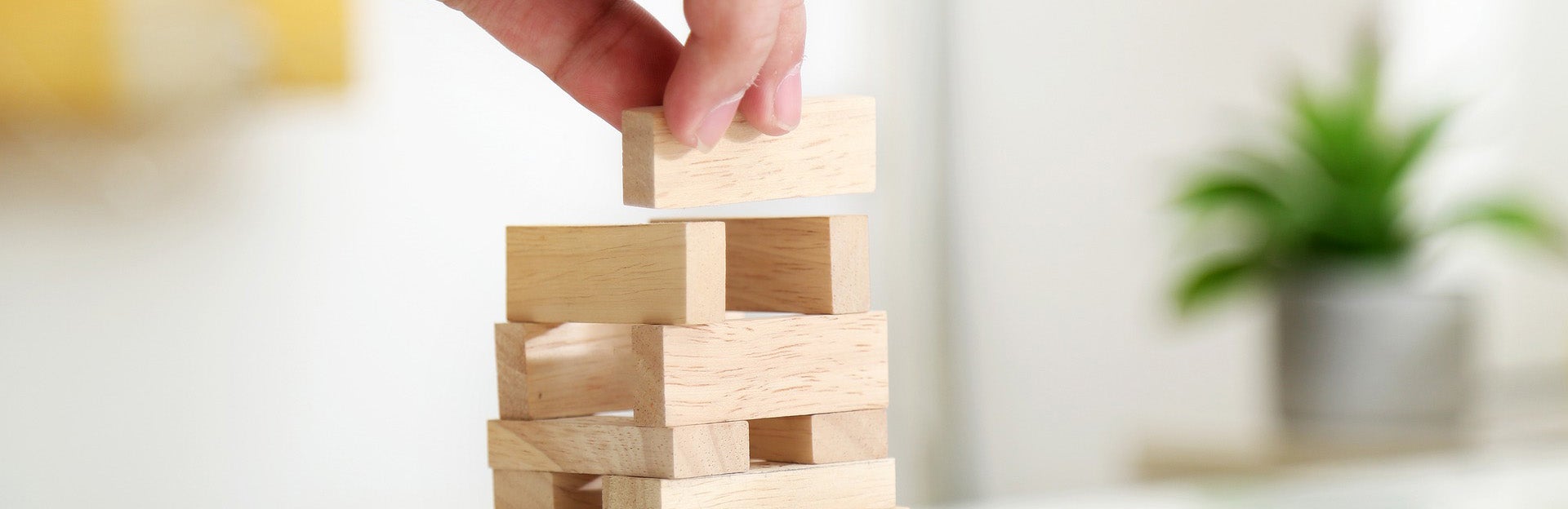 Fingers with building blocks