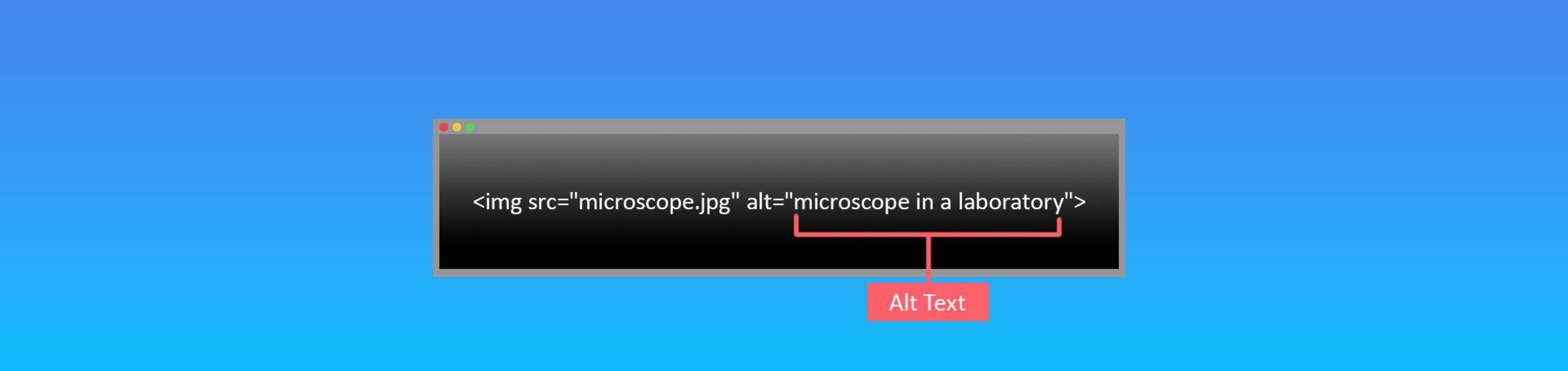 Example of Alt Text on a Screen