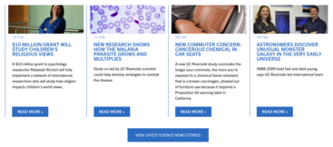 screenshot of Article Previews custom block