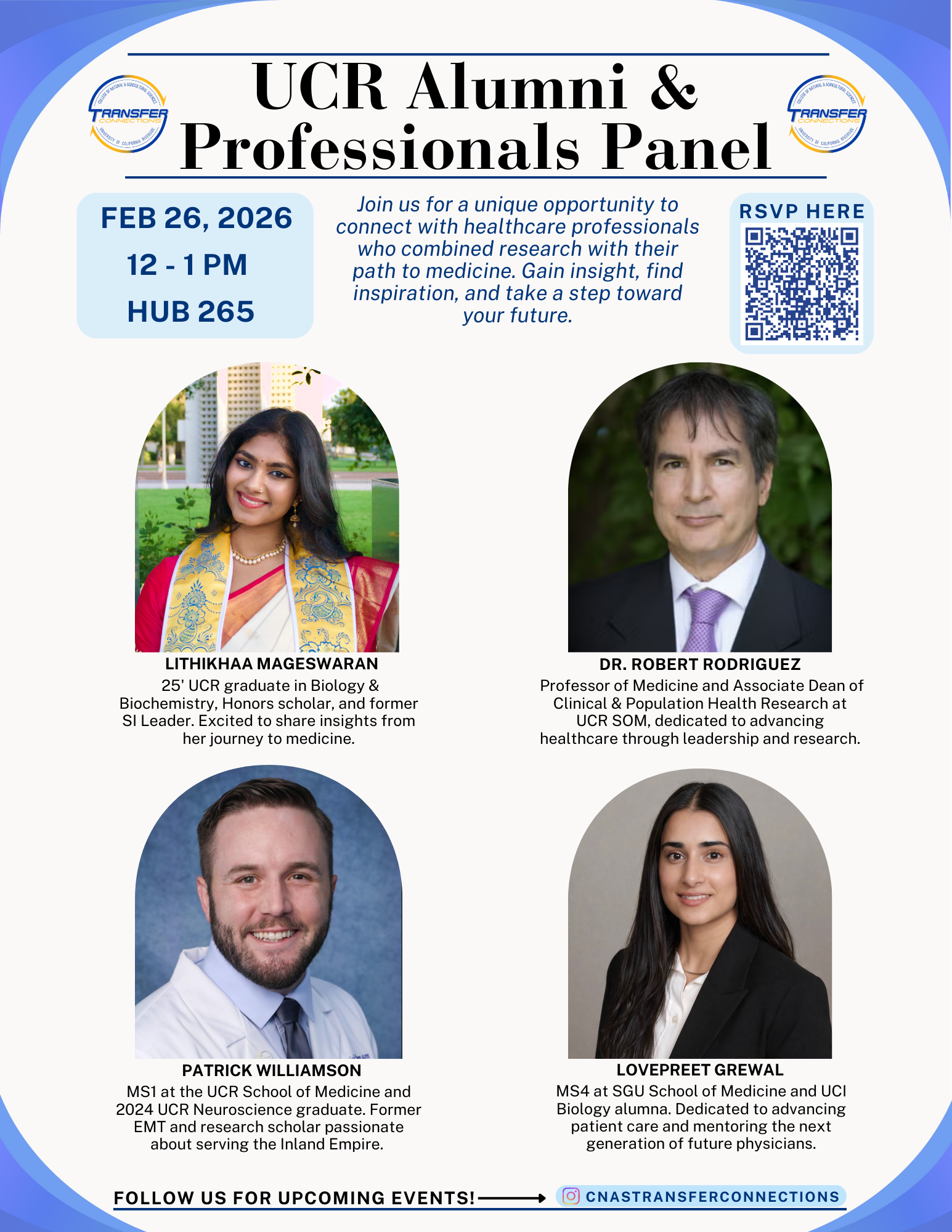 Alumni Professionals Panel Flyer