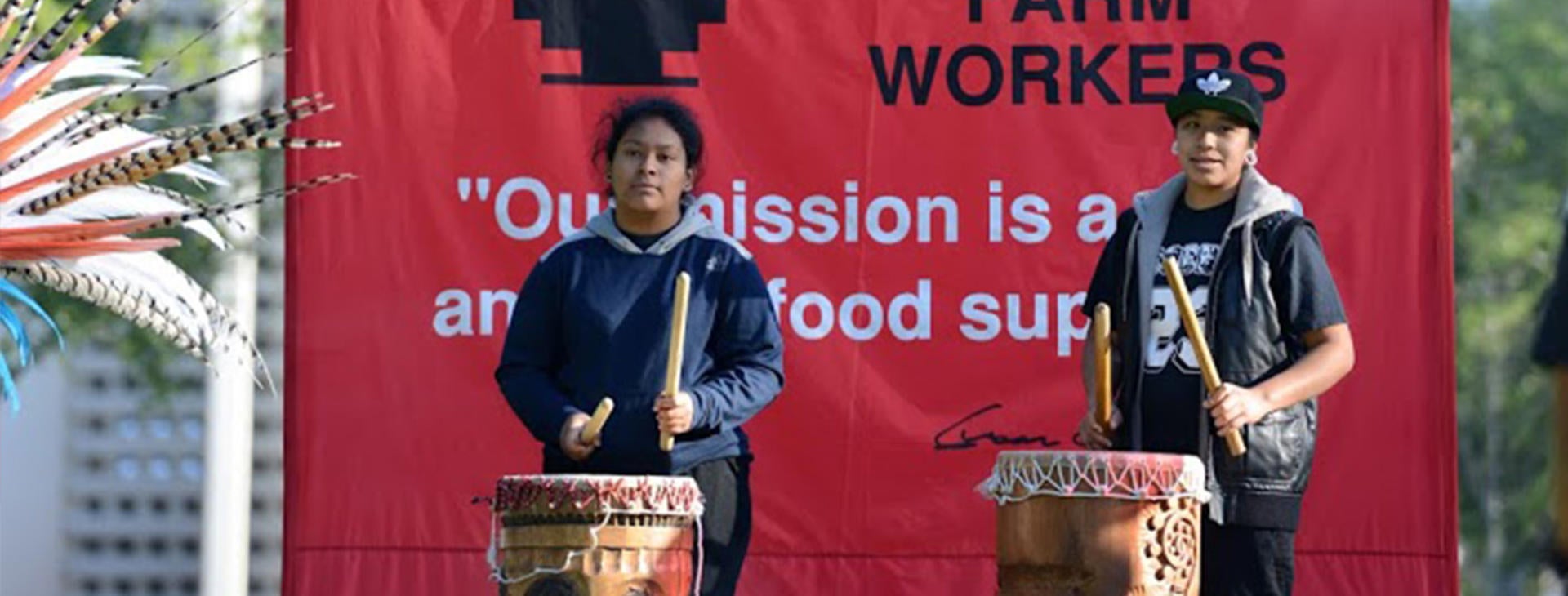 Performers playing at the Cesar E.Chavez 5K Run/Walk event