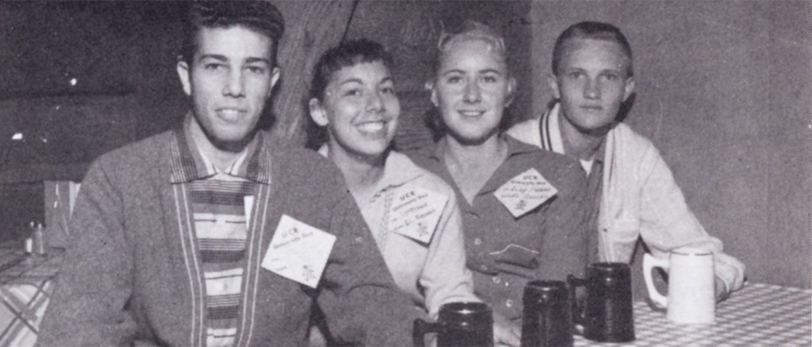 The Barn Past students smiling