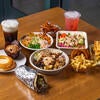 Assorted food and beverage items from restaurants at the HUB.