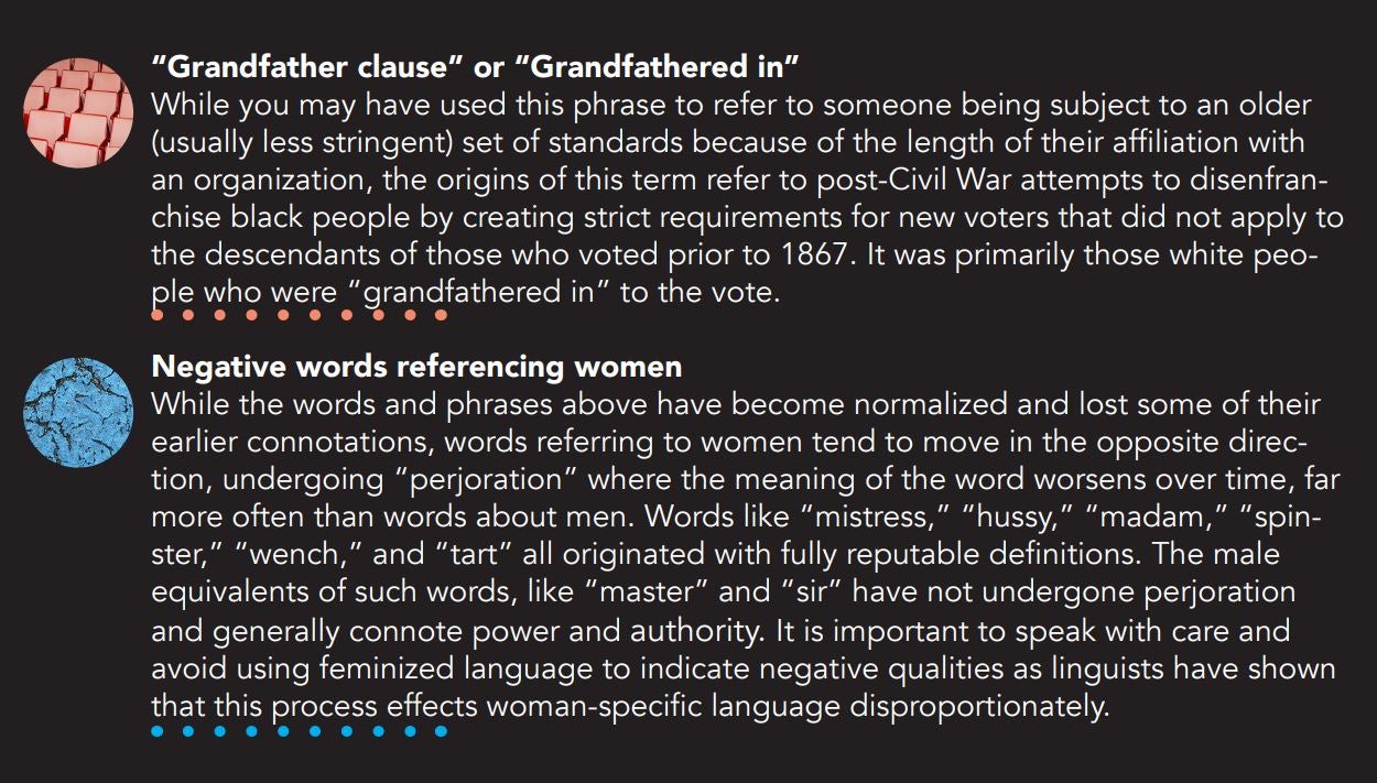 Inclusive Language Poster Sample