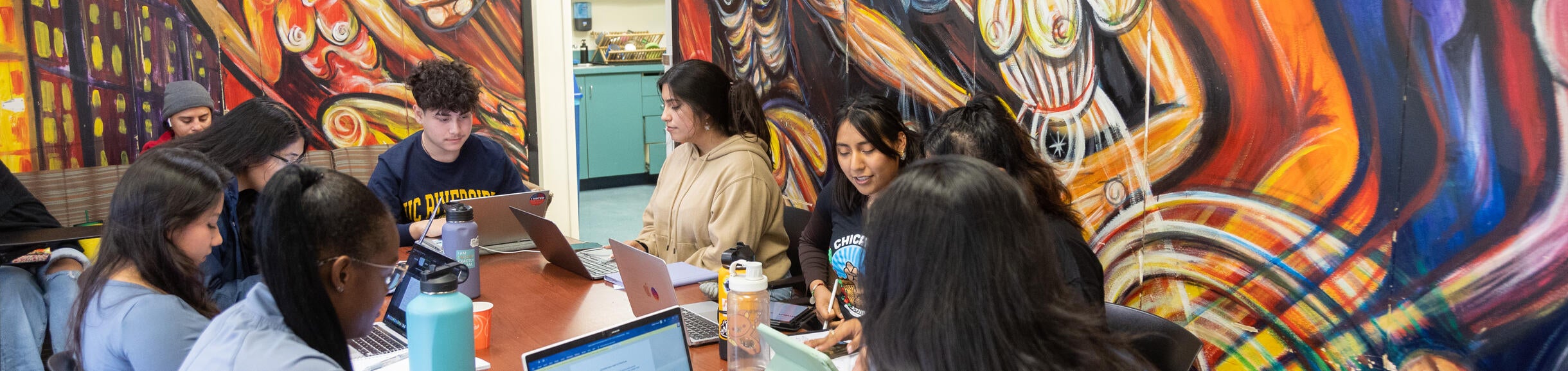 Chicano Student Program marketing shoot on January 10, 2023.  (UCR/Stan Lim)