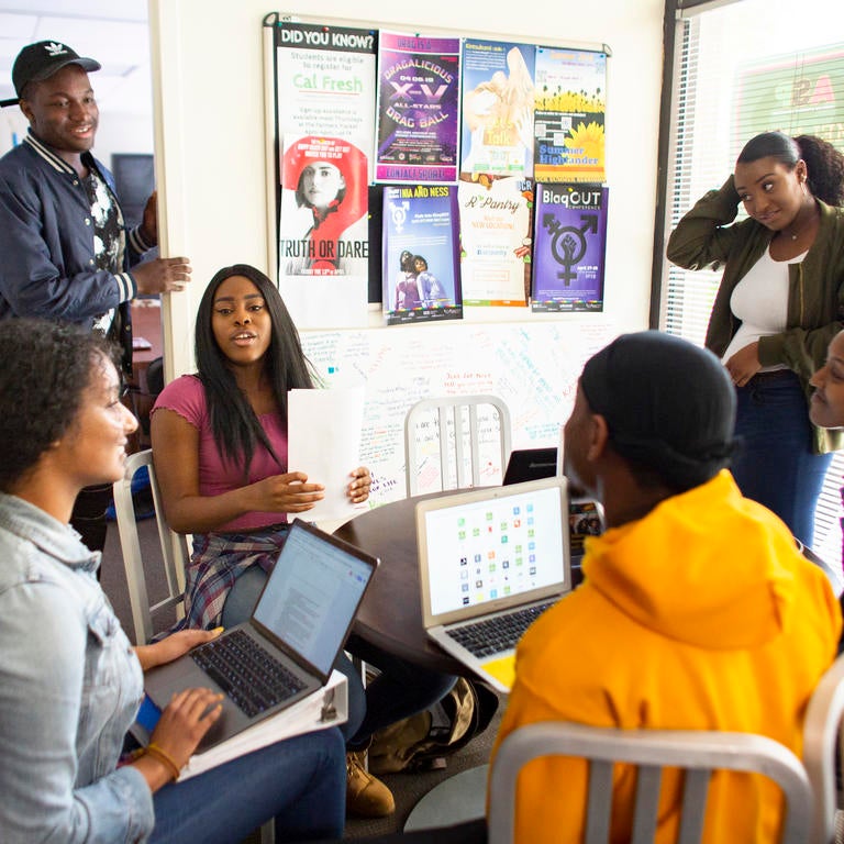 Informal student gathering at African Student Programs